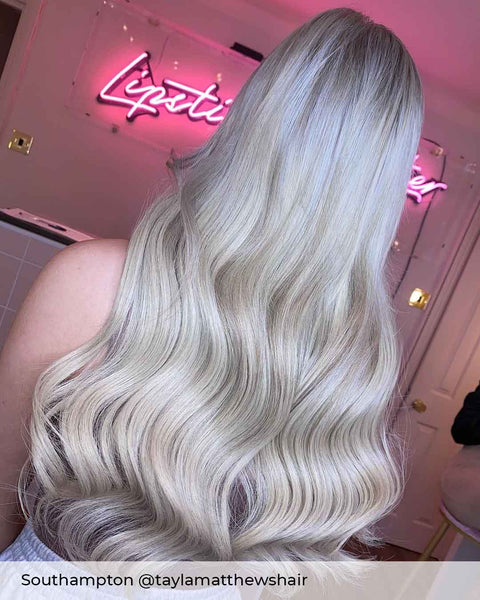 Ash Blonde Tape In Hair Extensions – Viola Hair Extensions