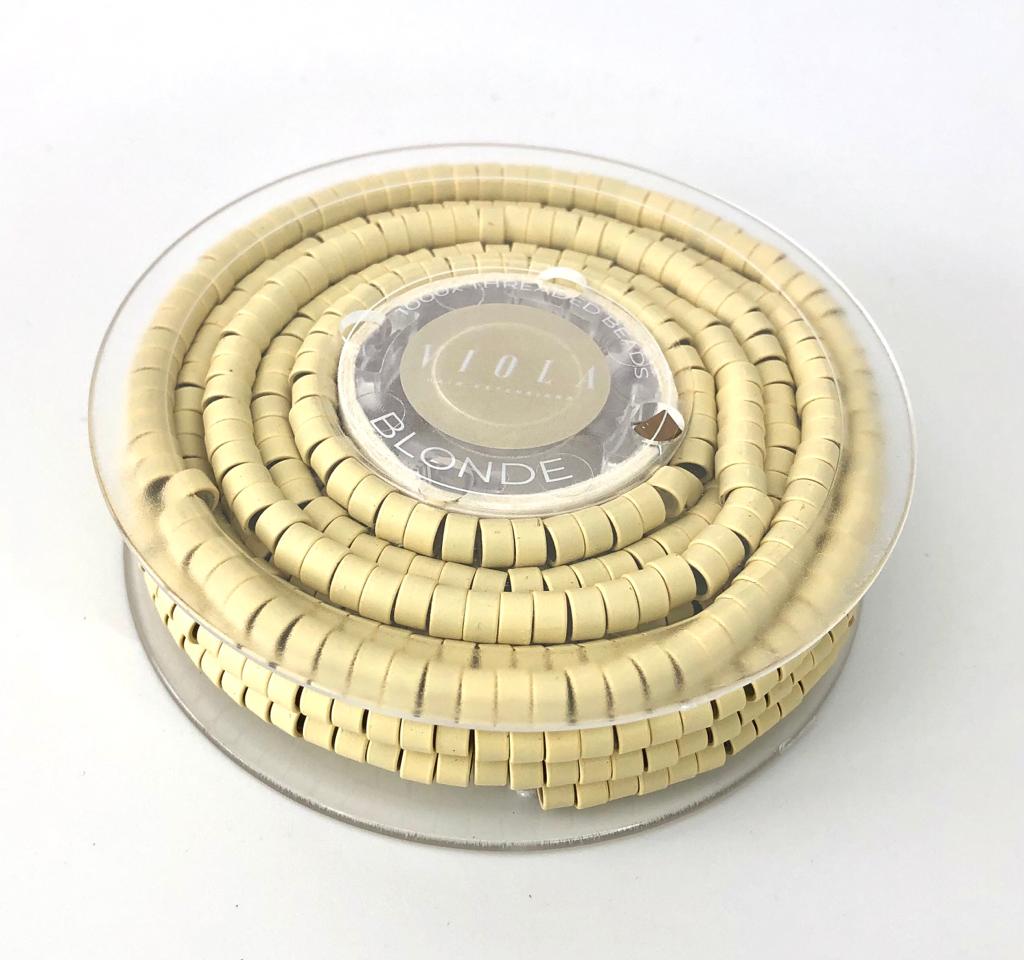 Pre-loaded micro rings 5mm blonde.