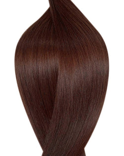Human hair genius weave extensions UK available in deep chocolate #3