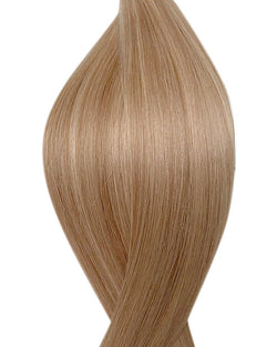 Human Seamless clip-in hair extensions UK available in #P14/22 dark blonde light ash blonde mix Dubai Dusk