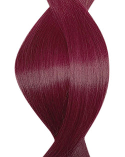 Human pre-bonded hair extensions UK available in Royal Berry #37