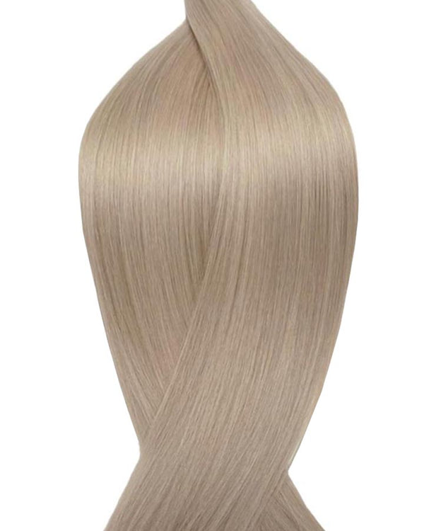 Human hair genius weave extensions UK available in #60V violet blonde