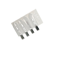 White Metal Clips for hair extensions by Viola