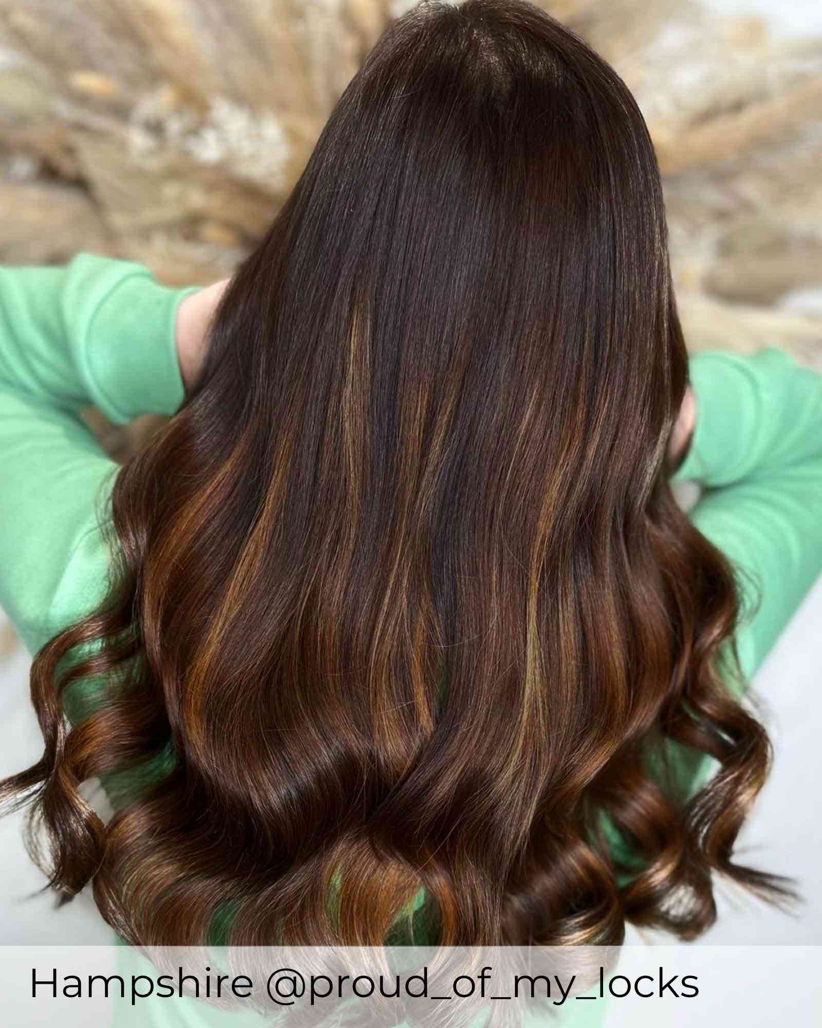 Balayage Rich Espresso Prebonded Hair Extensions Viola Hair Extensions