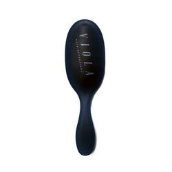 Black oval bristle brush for all hair extensions methods by Viola