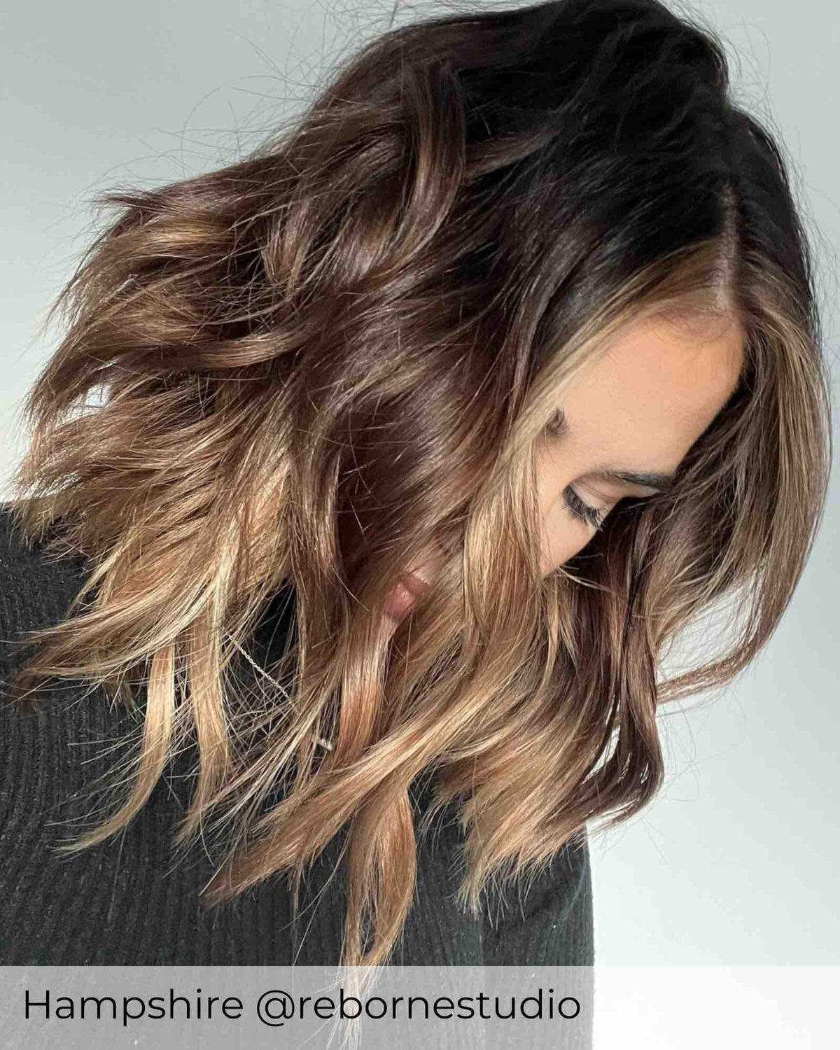 Mixed blonde hair extensions with brown blended with blonde to create brown blonde Balayage mix extensions by Viola 