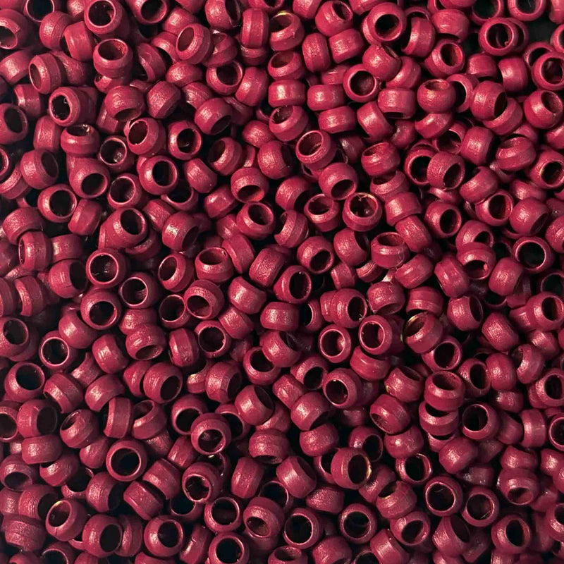 Burgundy Nano bonds rings for use with nano tip hair extensions by Viola