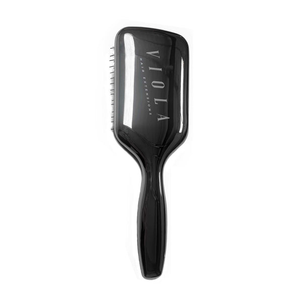Chrome bristle brush for all hair extensions methods by Viola