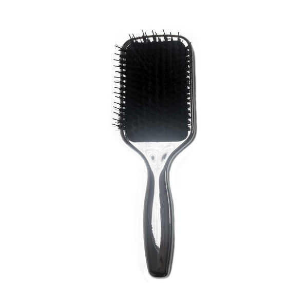 Chrome bristle brush for all hair extensions methods by Viola