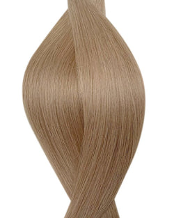 Human pre-bonded hair extensions UK available in #18 dark ash blonde barley blonde
