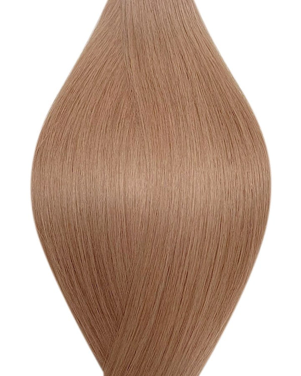 Human pre-bonded hair extensions UK available in #14 dark champagne blonde