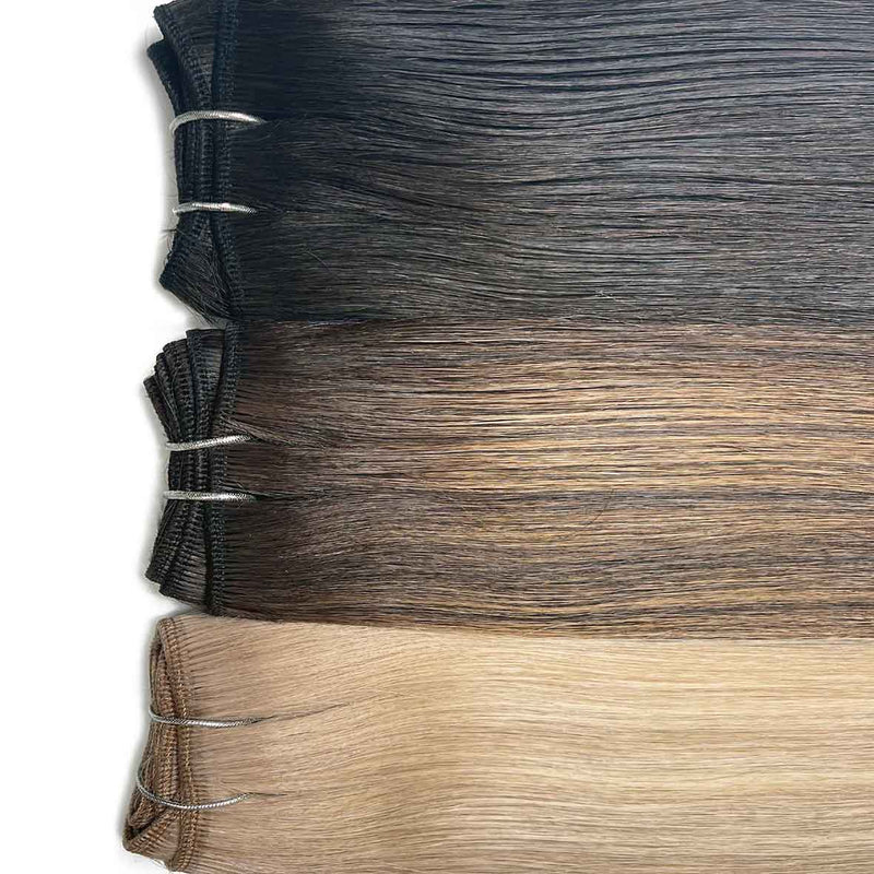 Natural hair weave extensions UK available in 18”, 20”, 22” and 24”