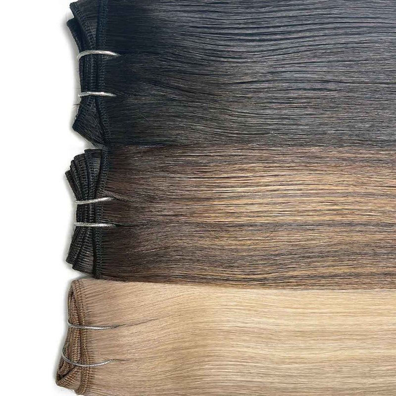 Real hair weave extensions UK available in 18”, 20”, 22” and 24”