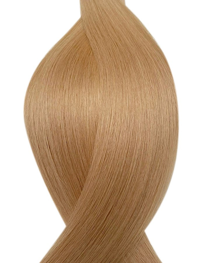 Human micro ring hair extensions UK available in #17 light natural blonde sunrise blonde