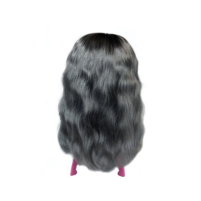 Viola hair extensions silver wavy wig