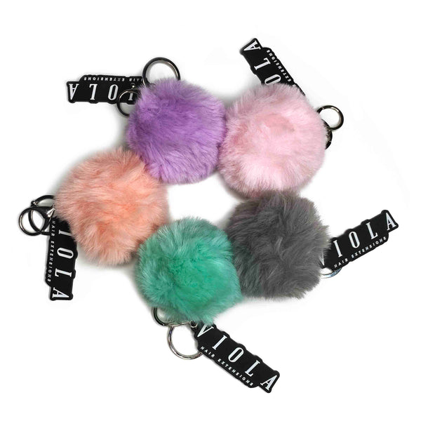 Viola Pom-Pom Key Ring