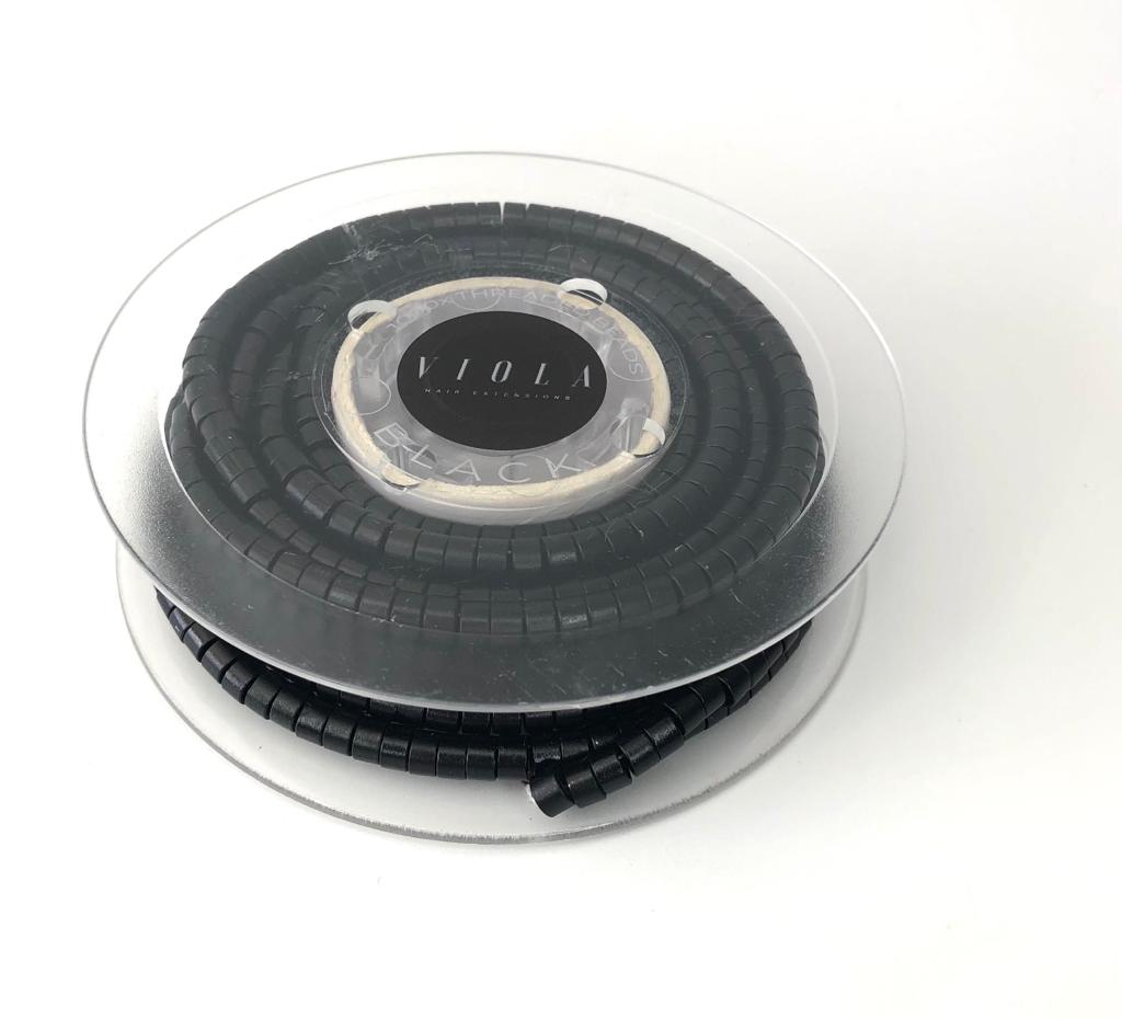Pre-loaded micro rings 4.5mm black.