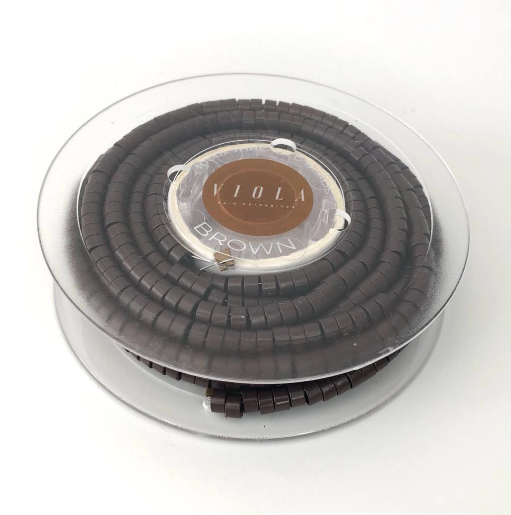 Pre-loaded micro rings 4.5mm brown.