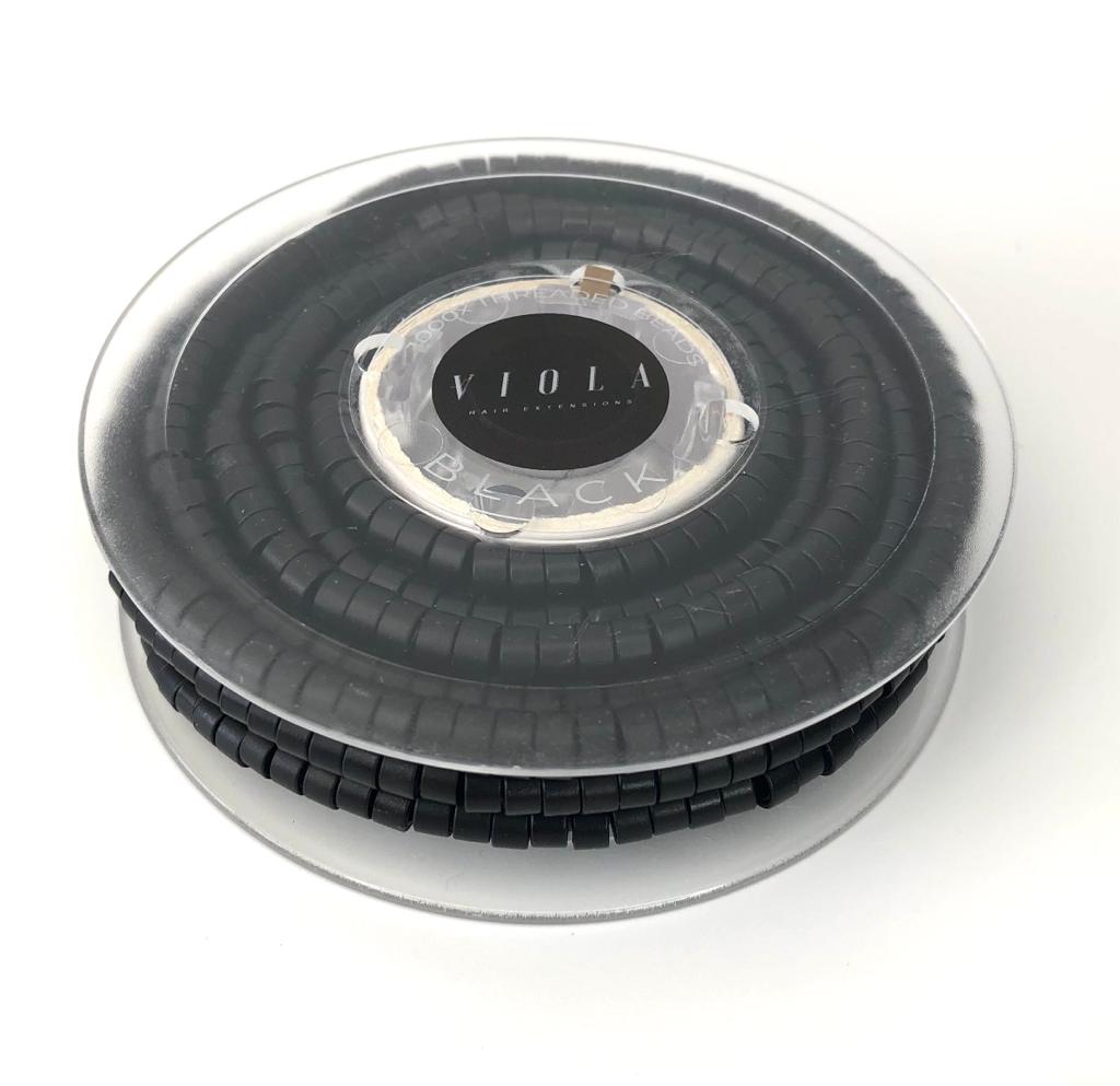 Pre-loaded micro rings 5mm black.