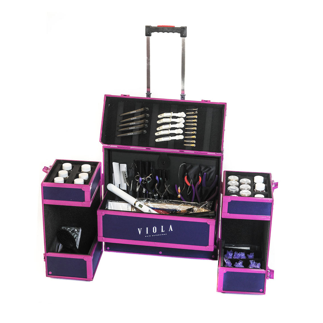 Purple Viola Hair Extensions Case