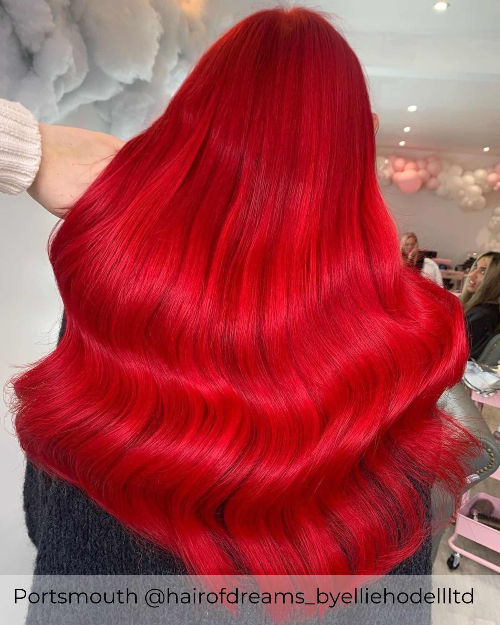 Red Nano Ring Hair Extensions Viola Hair Extensions