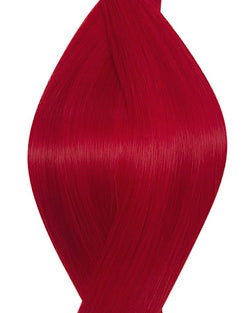 Human nano ring hair extensions UK available in #Red salsa