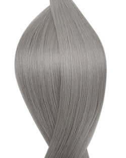 Human nano ring hair extensions UK available in #66 silver fox