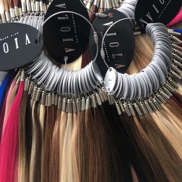 Viola Hair Extensions individual color ring swatch