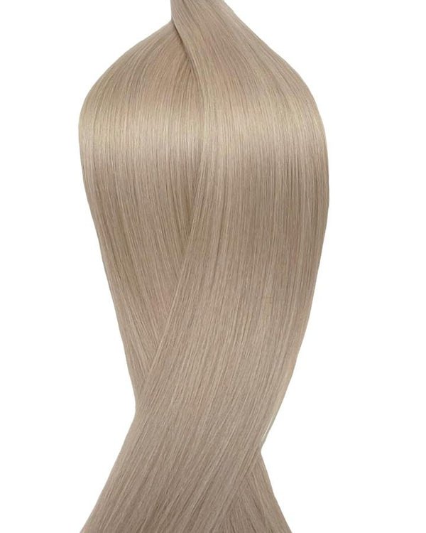 Human pre-bonded hair extensions UK available in #60V violet blonde